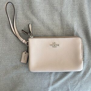 Coach Wristlet w/double zippered compartments